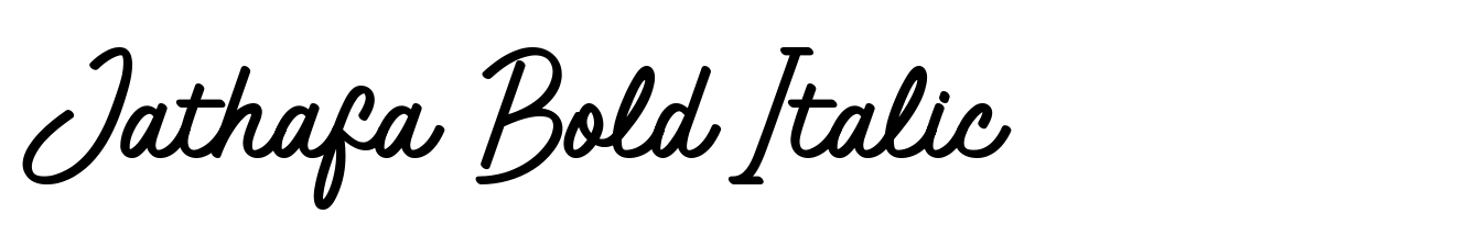 Jathafa Bold Italic
